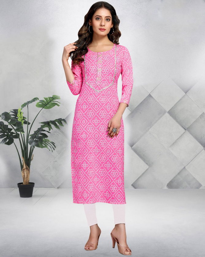 Trendy Printed 101 Regular Wear Cotton Printed Kurtis Catalog
